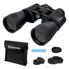 Celestron EclipSmart 12x50 solar binoculars with built-in filters for safe sun viewing and sharp detail.
