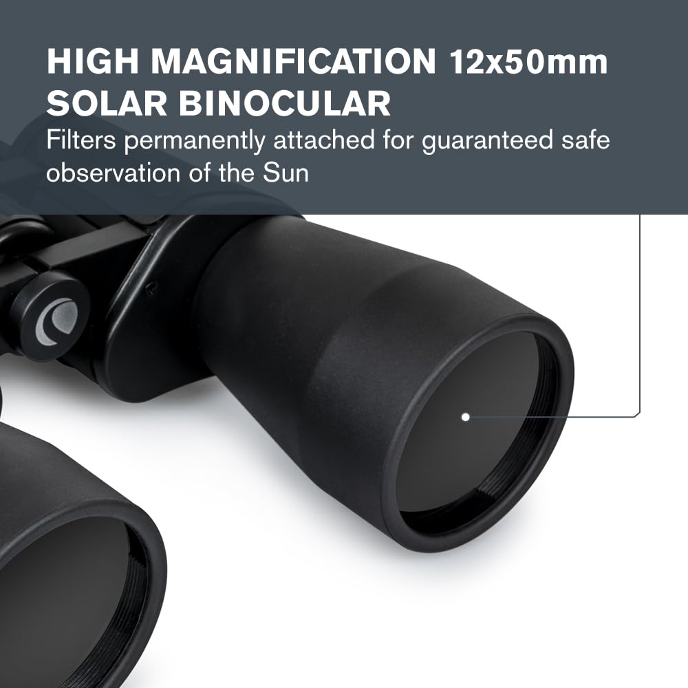 Built-in solar filters prevent dislodgement during use for worry-free sun observations.
