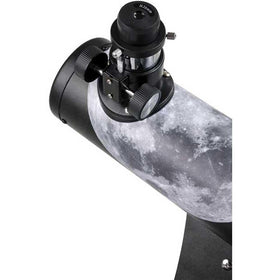 Celestron FirstScope Moon Orion Nebula and open clusters for night-sky observing.