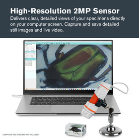 Celestron Labs Digital 2MP microscope with adjustable LED lighting