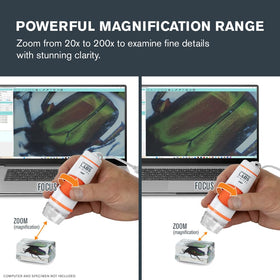 Celestron Labs Digital 2MP microscope revealing plant structures clearly