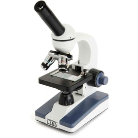 Celestron Labs monocular head microscope setup for classroom or field use.