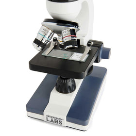 Celestron Labs 10x objective delivers mid-range magnification and crisp images.