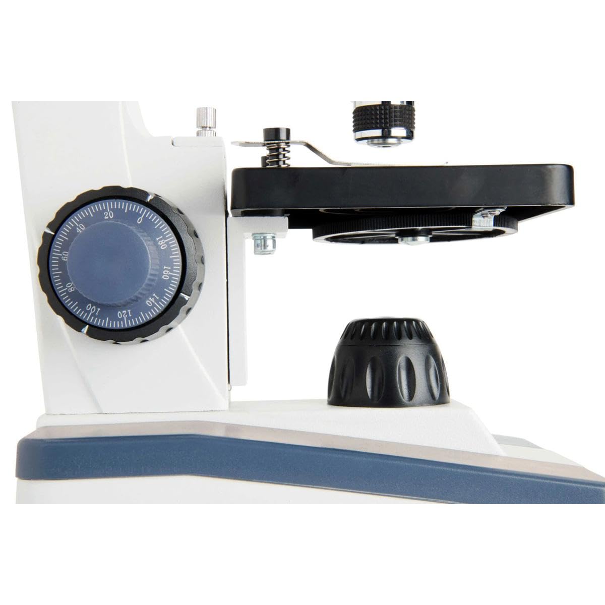 Celestron Labs 40x objective reveals fine sample details with strong resolution.
