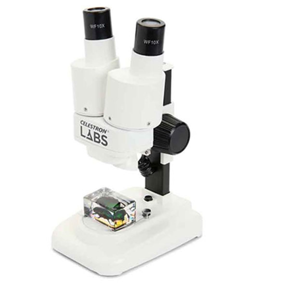 Celestron Labs S20 binocular microscope top view for portable field use
