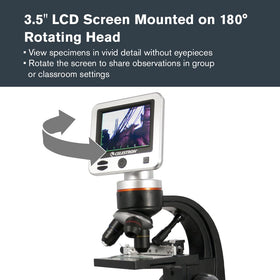 Celestron LCD Digital Microscope II 5MP camera captures crisp images for records