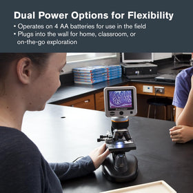 Celestron LCD Digital Microscope II adjustable mechanical stage for precise slide positioning