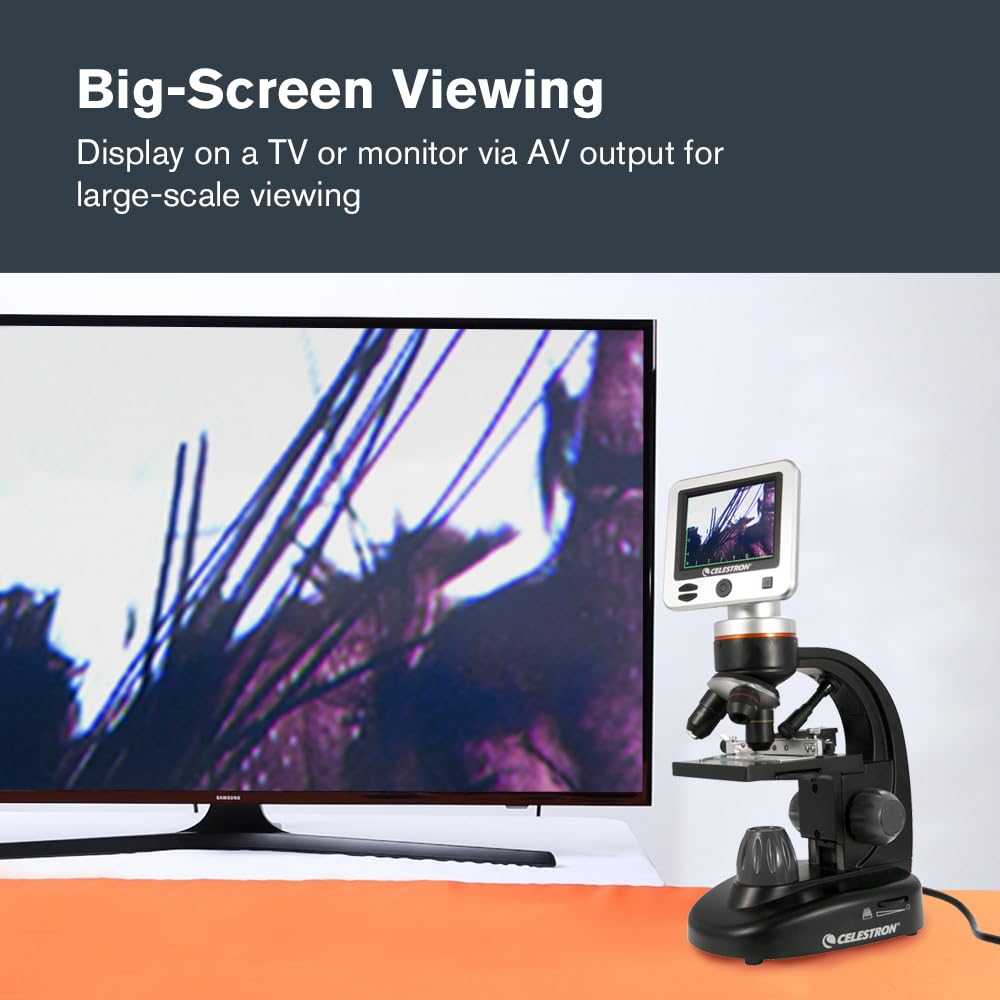 Celestron LCD Digital Microscope II saves images to SD card