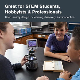 Celestron LCD Digital Microscope II rotating head enables group collaboration