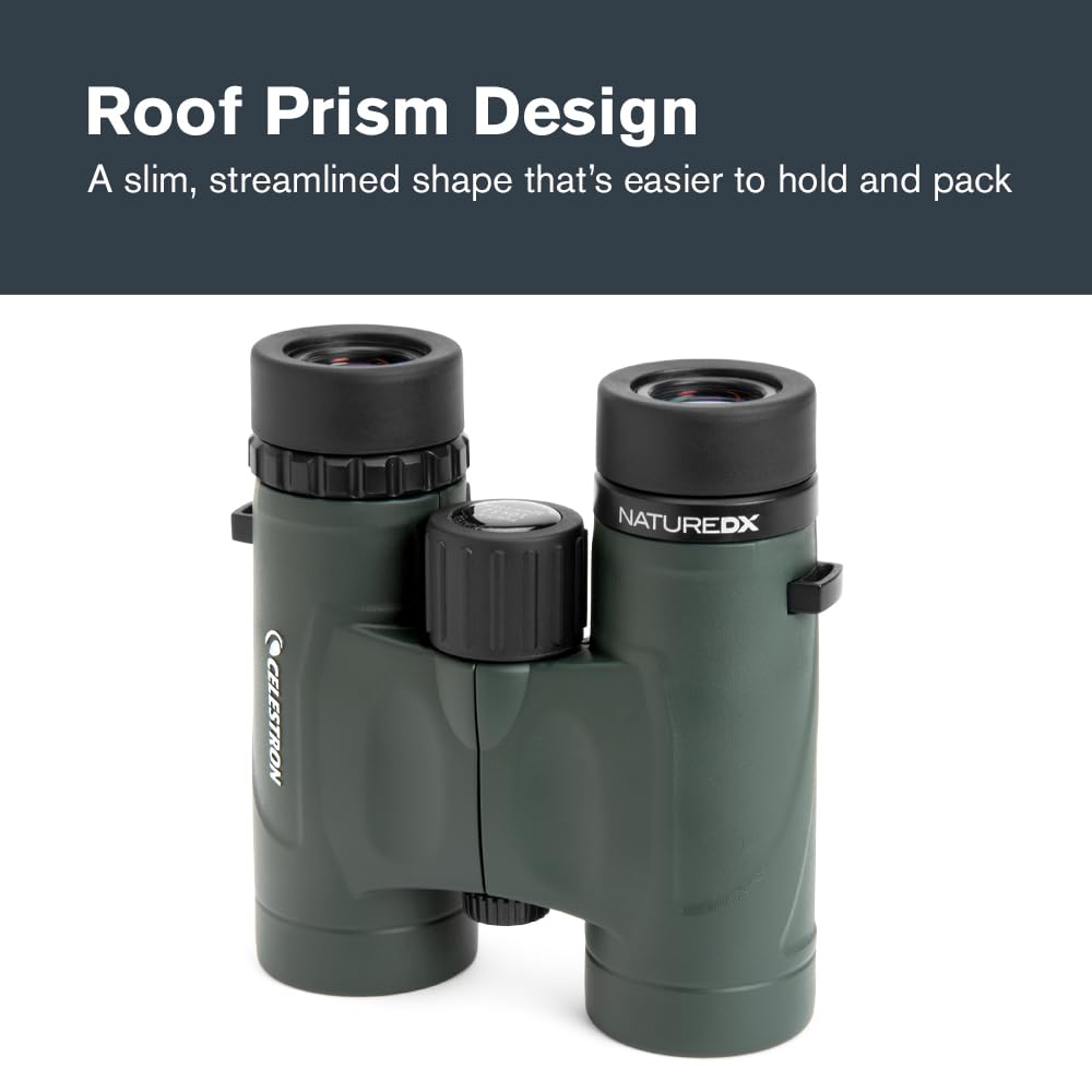 Celestron Nature DX 10x32 close focus lets you observe nearby subjects.