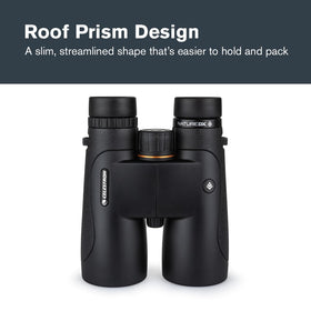 Celestron Nature DX 10x50 tripod-adapter ready for steady viewing.