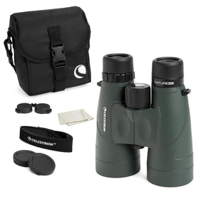 Celestron Nature DX 12x56 binoculars enable bright long-range viewing of distant wildlife.