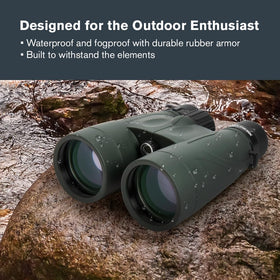 Celestron Nature DX 12x56 feature phase-coated BaK-4 prisms for sharp contrast.