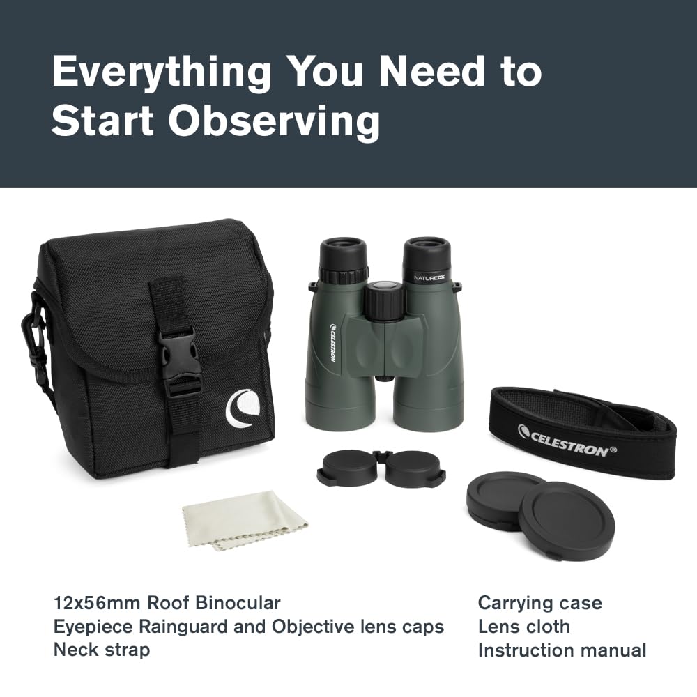 Celestron Nature DX 12x56 include tripod adapter for steady long observations.
