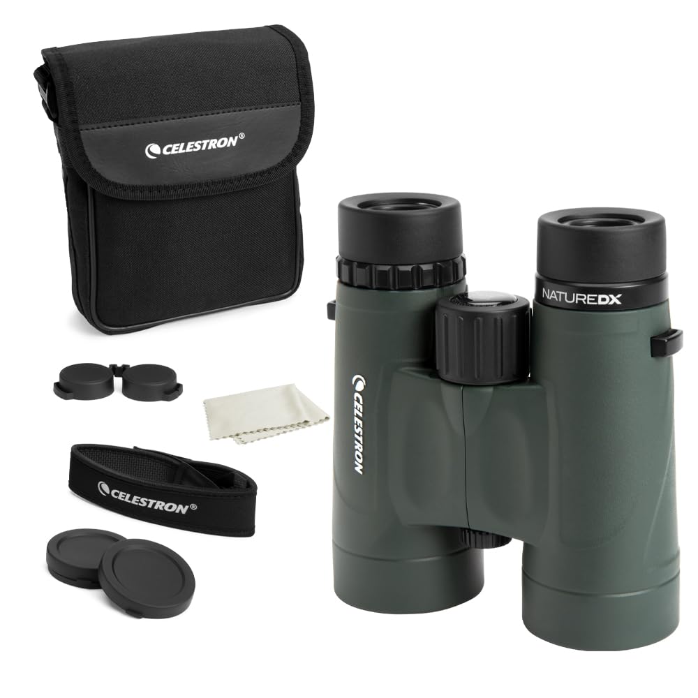 Celestron Nature DX 8x42 binoculars eyecups adjust for comfortable viewing with glasses