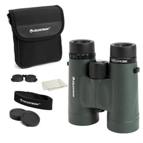 Celestron Nature DX 8x42 binoculars eyecups adjust for comfortable viewing with glasses
