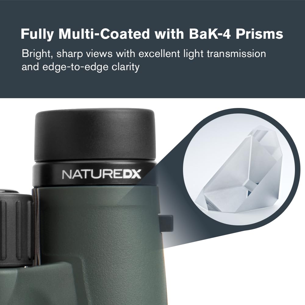 Celestron Nature DX 8x42 binoculars fully multi-coated lenses for bright detail