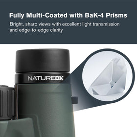 Celestron Nature DX 8x42 binoculars fully multi-coated lenses for bright detail