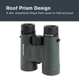 Celestron Nature DX 8x42 binoculars tripod-adaptable for steady viewing