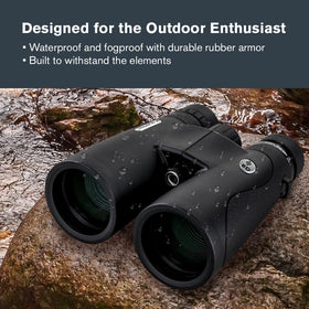 Celestron Nature DX ED 10x50 built-in tripod adapter port for steady viewing.