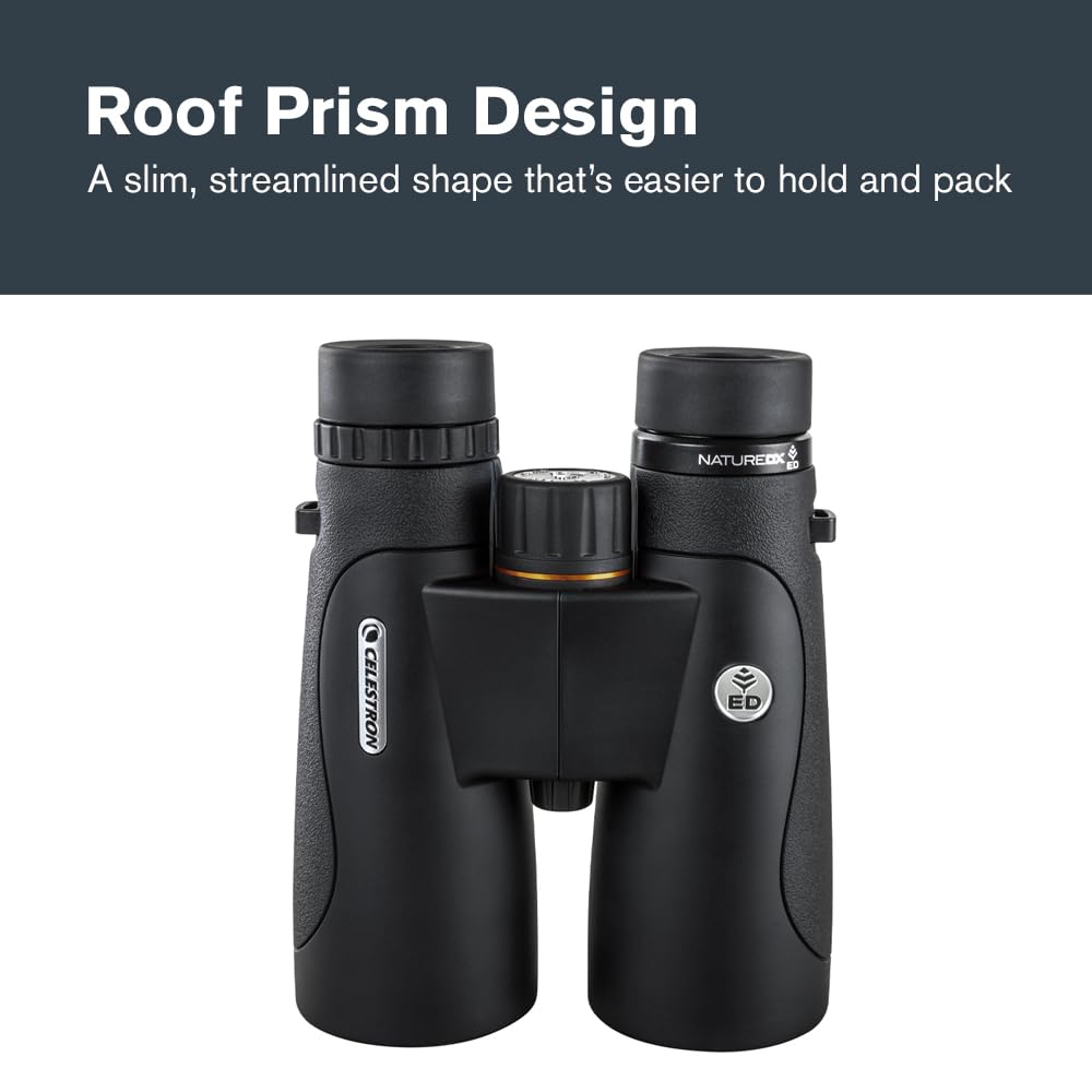 Carrying case included with Celestron Nature DX ED 12x50 binoculars