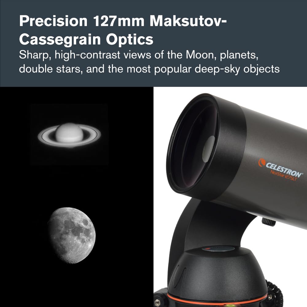 Celestron NexStar 127SLT Maksutov-Cassegrain tube for sharp planetary detail