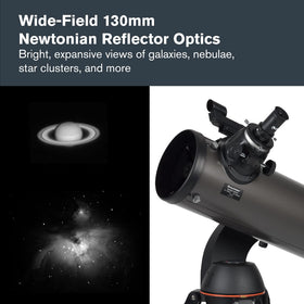 130mm aperture highlight for brighter lunar and planetary views.