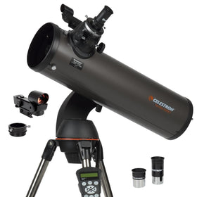Celestron NexStar 130SLT setup on a portable tripod for field observing.