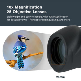 Celestron objective lens close-up highlighting multi-coated optics for brighter images