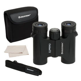 Celestron Outland X 10x25 binoculars, birdwatching view with bright clarity