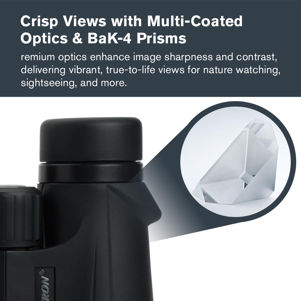 Celestron Outland X 10x50 binoculars rubber-armored body for rugged handling