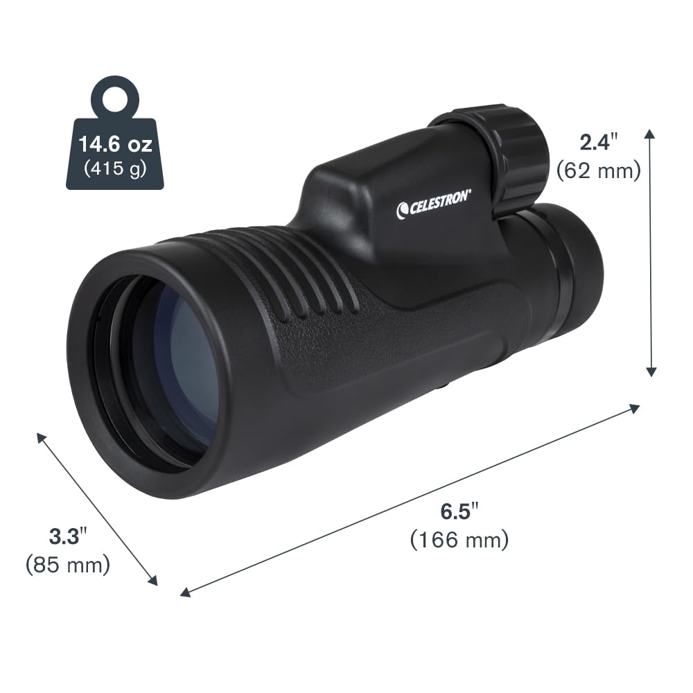 Celestron Outland X 10x50 monocular belt case for safe transport.