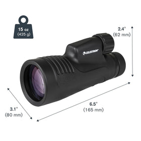 Celestron Outland X 2.9° field of view helps track distant subjects.
