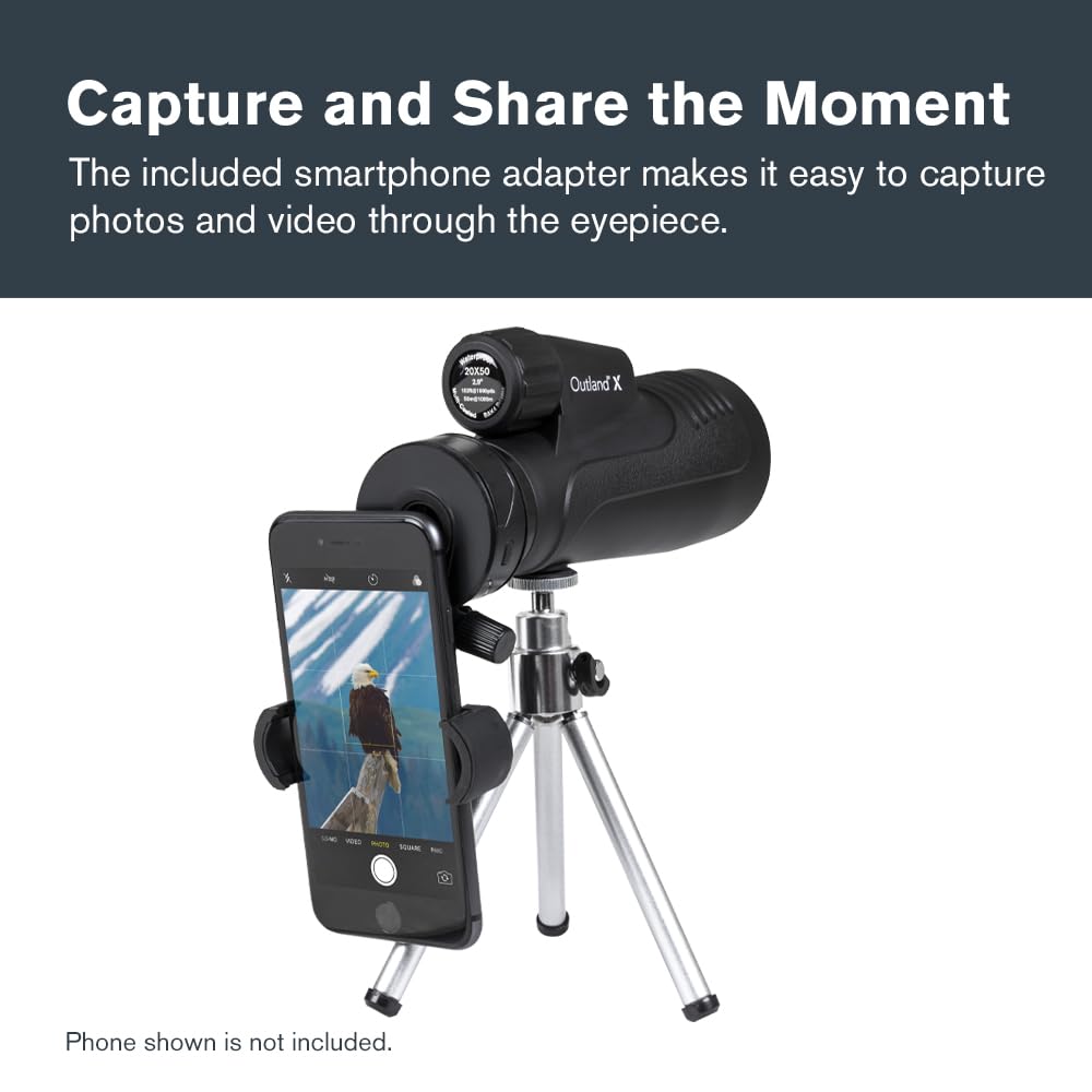 Celestron Outland X waterproof and nitrogen-purged seals prevent fogging.