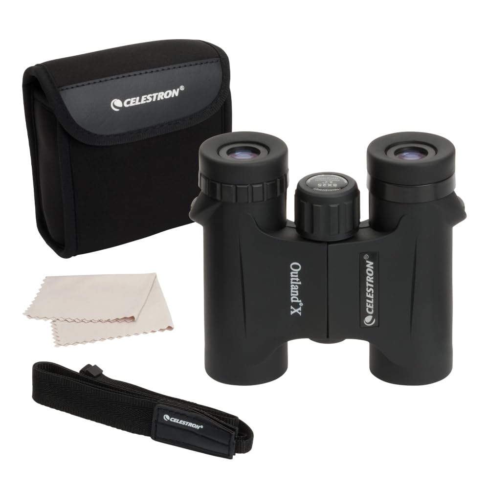 Celestron Outland X 8x25 binoculars compact design for on-the-go birdwatching