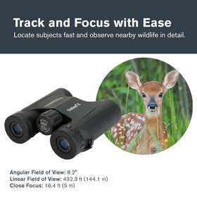 Celestron Outland X 8x25 binoculars rugged rubber-armored housing with secure grip