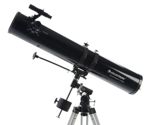 Celestron PowerSeeker 114EQ 3x Barlow lens expands magnification options.