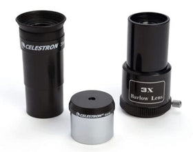 Celestron PowerSeeker 114EQ includes tripod and manual for quick start.