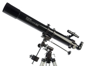 PowerSeeker 80EQ with 3x Barlow lens to boost magnification