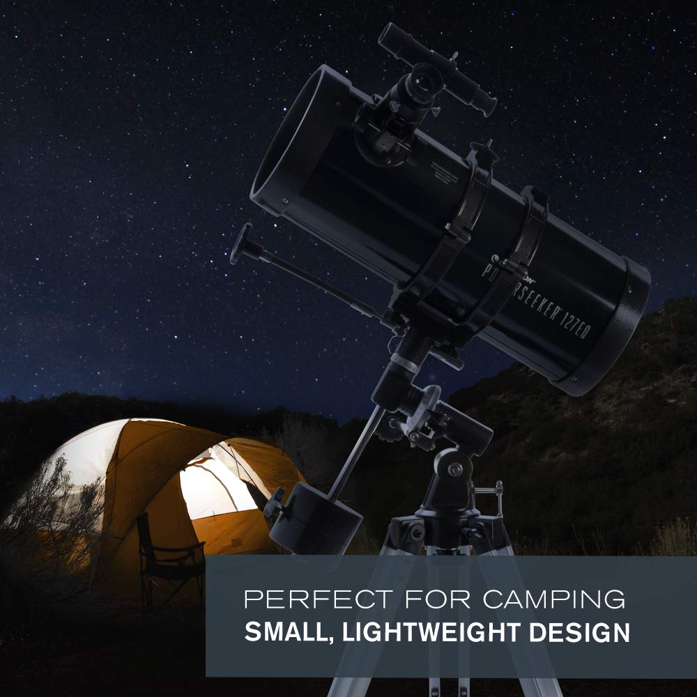 Celestron PowerSeeker 127EQ Starry Night software aids sky planning.