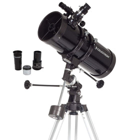 Celestron PowerSeeker 127EQ telescope view, beginner-friendly night sky detail.