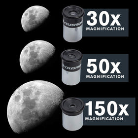 Celestron PowerSeeker 50AZ accessory tray keeps sky gear organized.