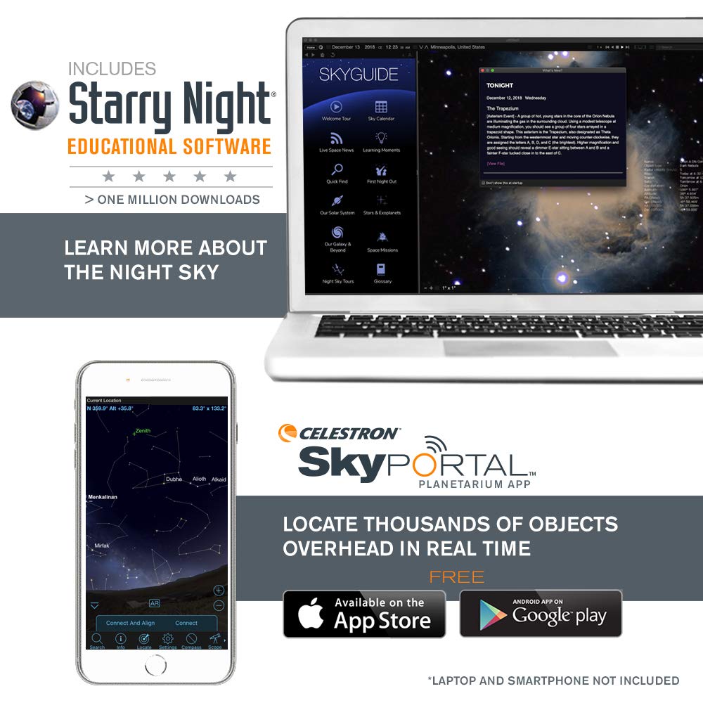 Celestron PowerSeeker 50AZ software download boosts night-sky learning.