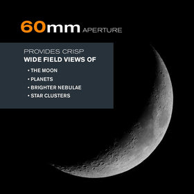 Celestron PowerSeeker 60AZ compact and portable design for travel