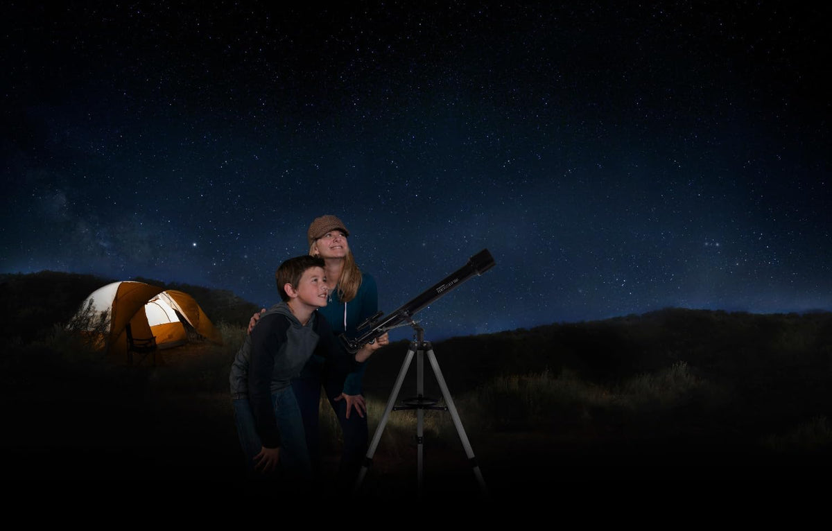 Celestron PowerSeeker 60AZ mounted on tripod for stable viewing sessions