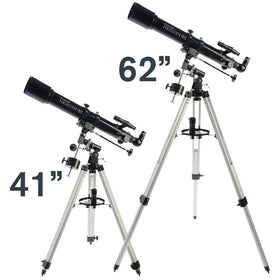 PowerSeeker 70EQ in use for night-sky observation with family
