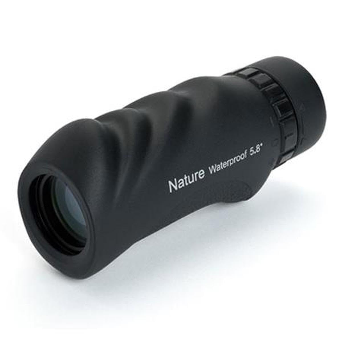 Celestron rubber armor grip demonstrating secure hold and shock protection benefit