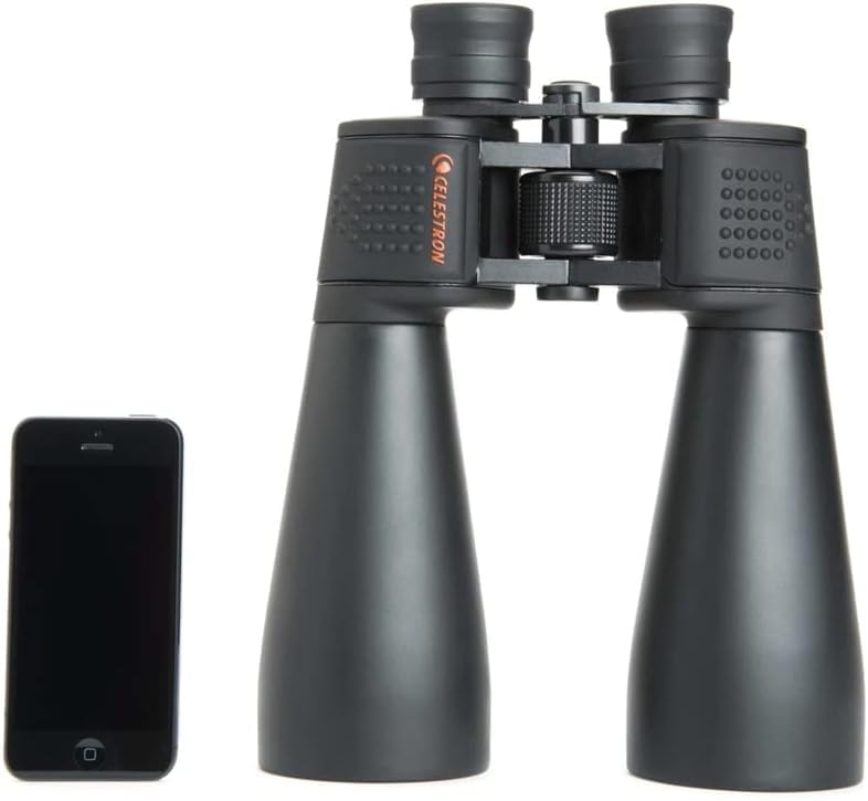 Celestron SkyMaster 70mm objectives deliver brighter, clearer night sky detail.