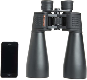 Celestron SkyMaster 70mm objectives deliver brighter, clearer night sky detail.