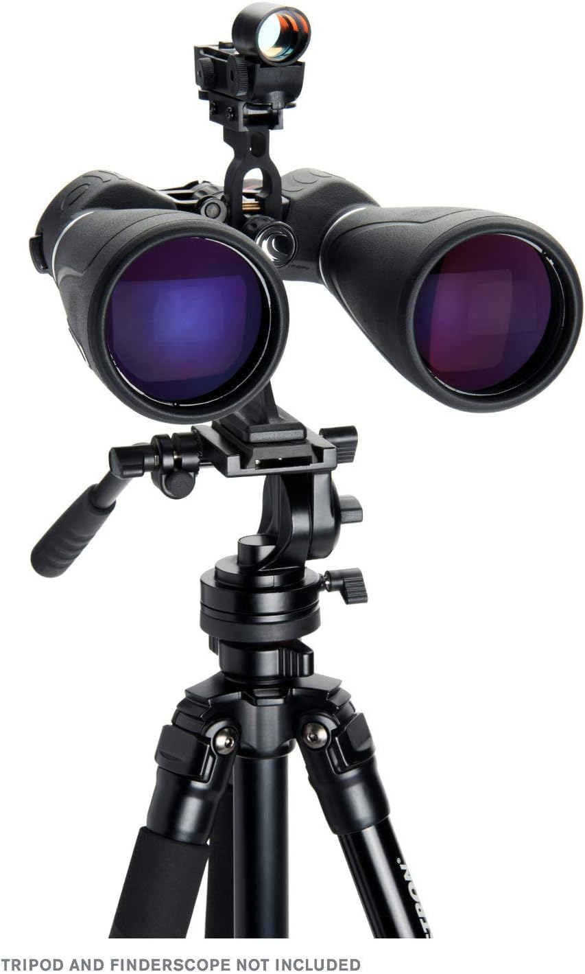 Celestron SkyMaster Pro 15x70 nitrogen purge detail showing fog-free performance.